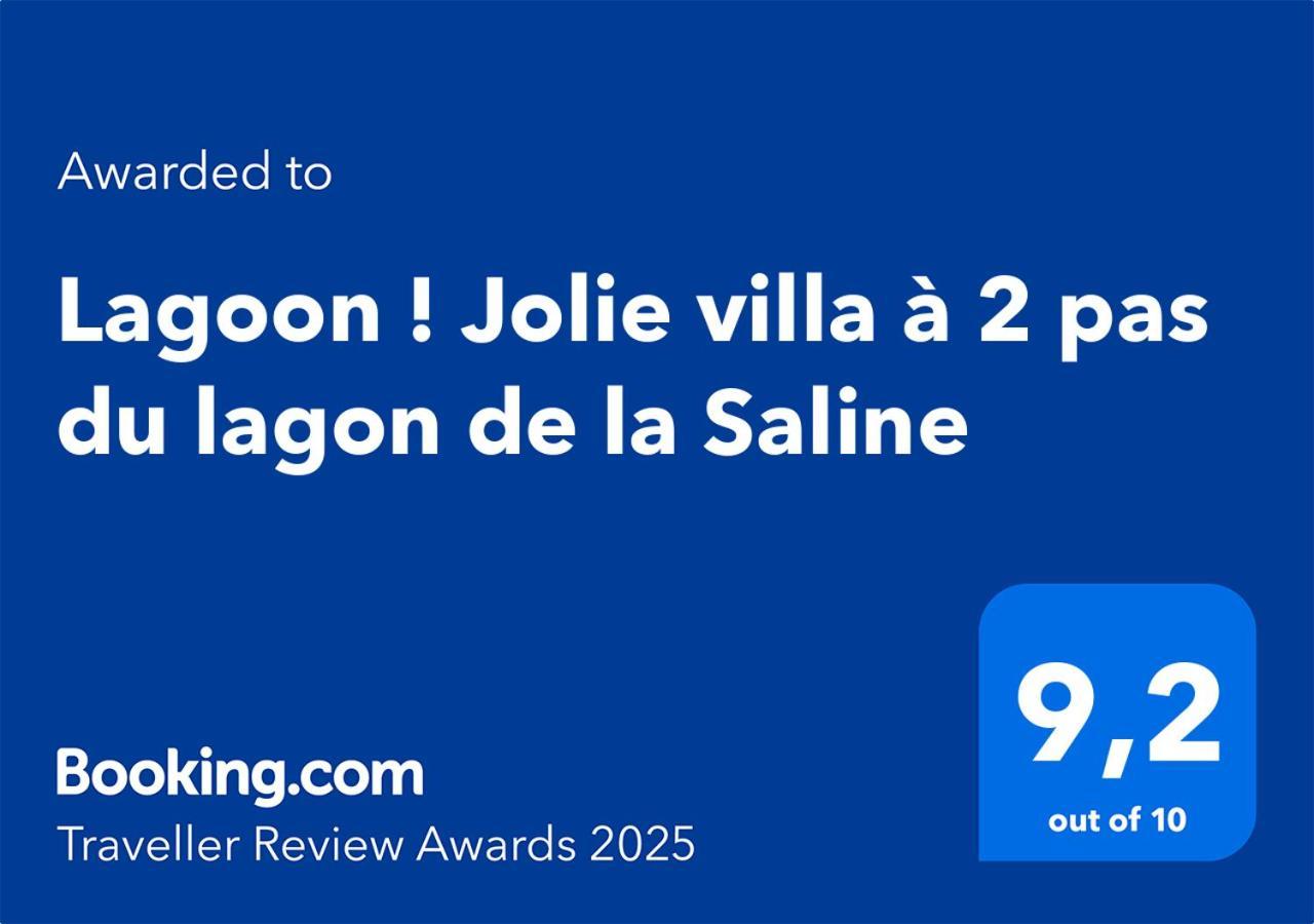 Lagoon ! Jolie Villa A 2 Pas Du Lagon De La Saline Exteriör bild
